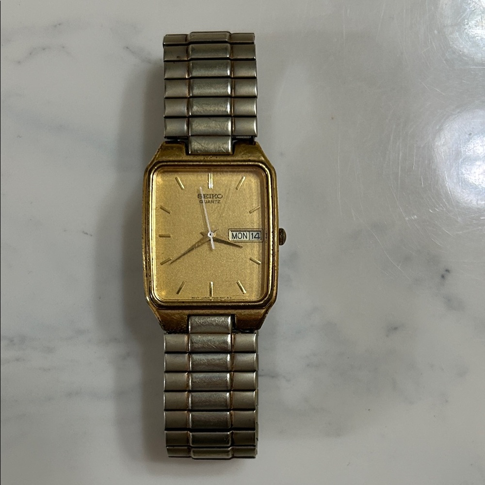 Seiko Two-Tone Gold and Silver Watch